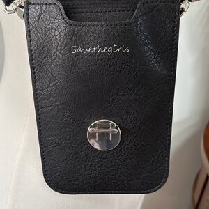 Save the Girls Black Crossbody Bag